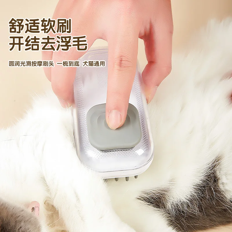 Nuevo Cepillo de baño de silicona para mascotas, peines de masaje para perros, cepillo de baño espumoso para gatos, productos de limpieza para mascotas, cuidado de perros - imagen 3