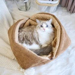 Cama térmica suave para gatos y perros pequeños – Plegable y mullida