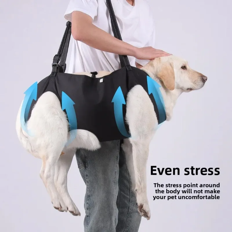 Arnés de elevación para perros con soporte corporal ajustable para perros mayores heridos, arnés de elevación para ayudar a la rehabilitación, correas para mascotas discapacitadas - imagen 4