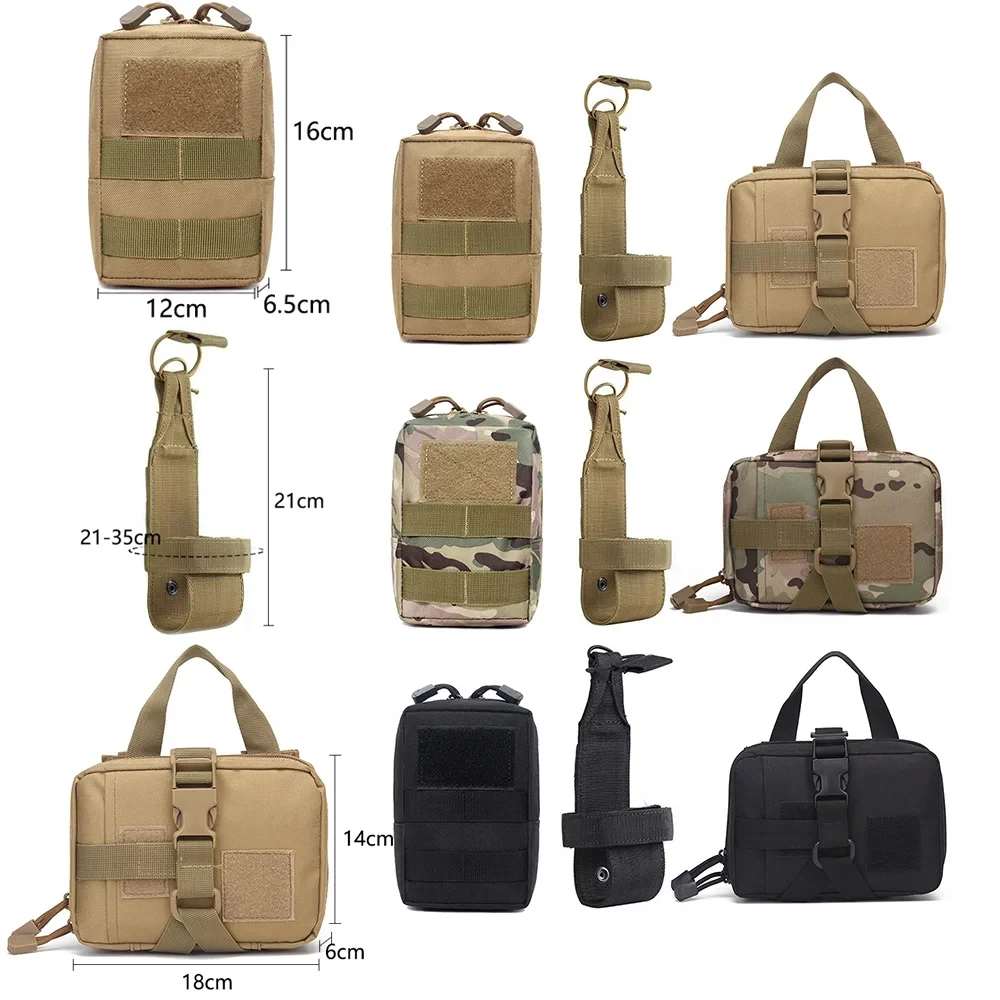 Juego de bolsas tácticas para perros, bolsas MOLLE con cinturón ajustable, arnés para perros grandes, entrenamiento, senderismo y trabajo - imagen 2