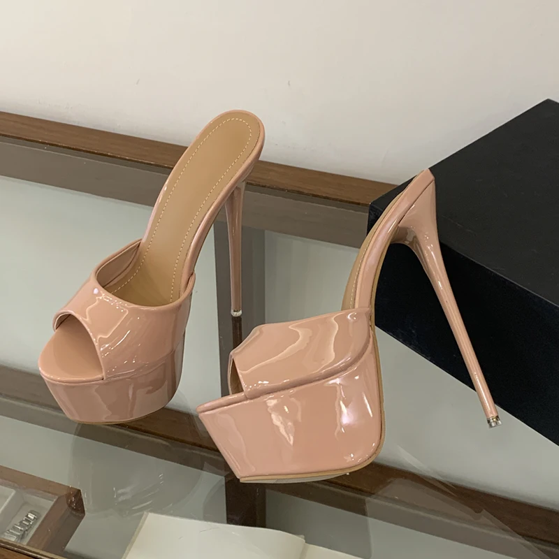 Zapatillas tacón alto punta abierta para gatos y perros, fiesta - imagen 2