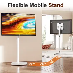 Carrito TV rodante con ruedas soporte 10-42 pulgadas