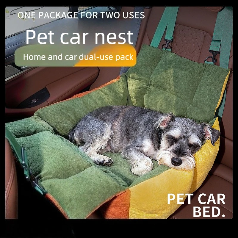 Transportín de coche de seguridad para gatos y perros pequeños