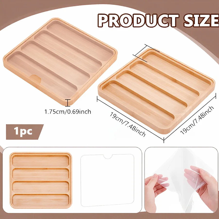 Organizador de correas de perro – Estuche de madera con tapa acrílica - imagen 5