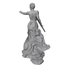Modelo resina chica sensual 3D para decoración habitación – Sin montar