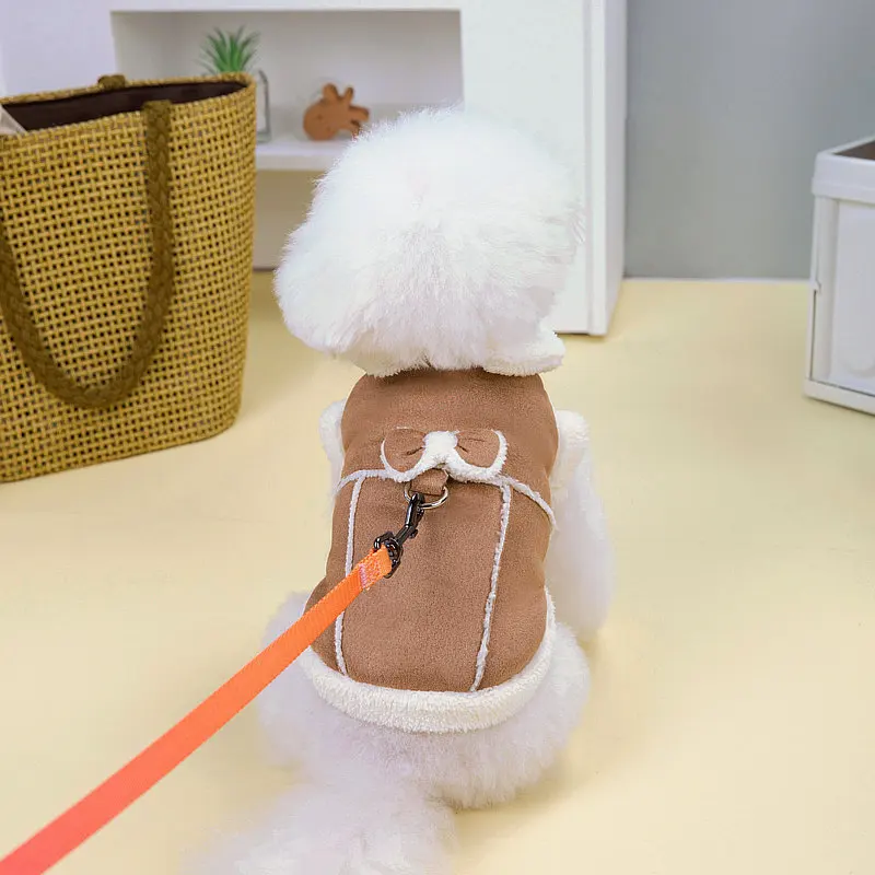 Chaqueta de algodón para perros de invierno, ropa cálida para perros pequeños y medianos, abrigo para cachorros, Bulldog Francés, Chihuahua, caniche - imagen 5