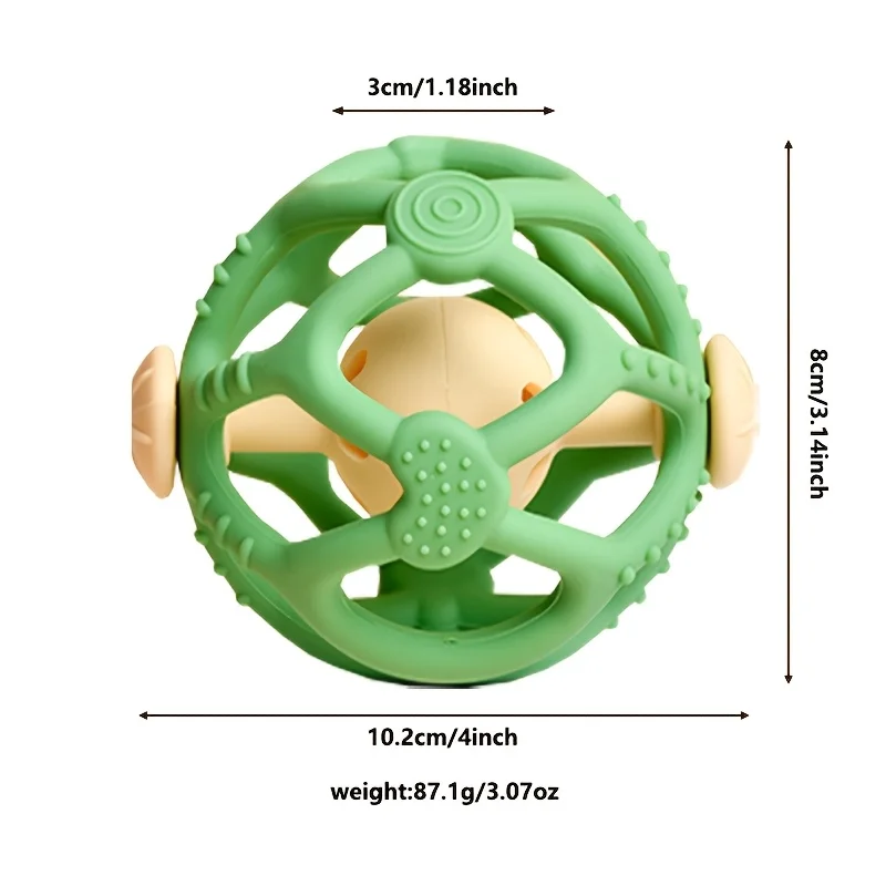 Juguete interactivo de silicona para mascotas, juguete reboteable para perros y gatos a prueba de masticar para entrenamiento, ejercicio y estimulación mental, juguete interactivo para perros - imagen 2