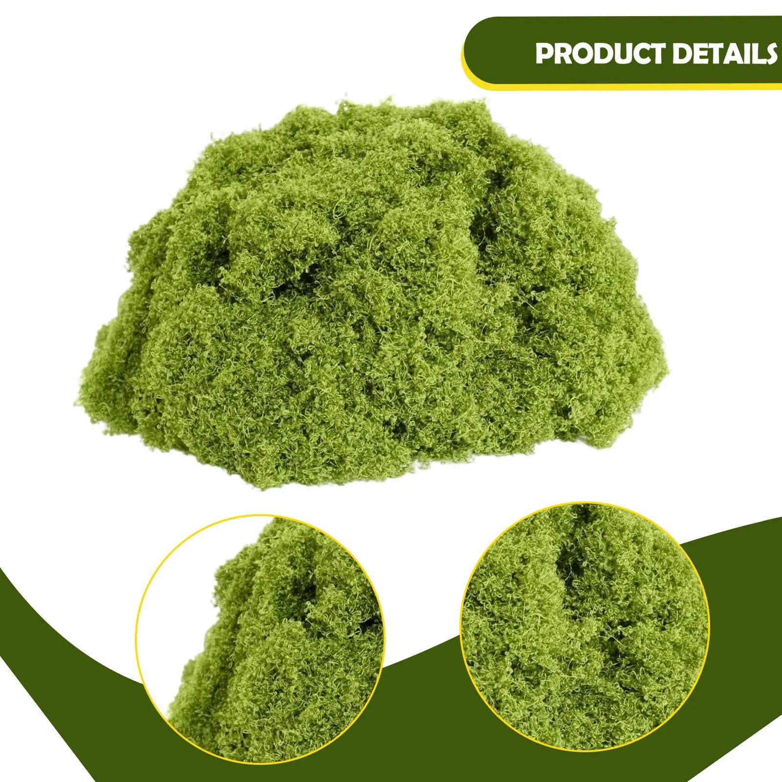 Plantas verdes artificiales de musgo sintético para exteriores, 100G, plantas de líquen verde falsas, musgo decorativo, para modelos Diorama, arbustos de césped sintético - imagen 5