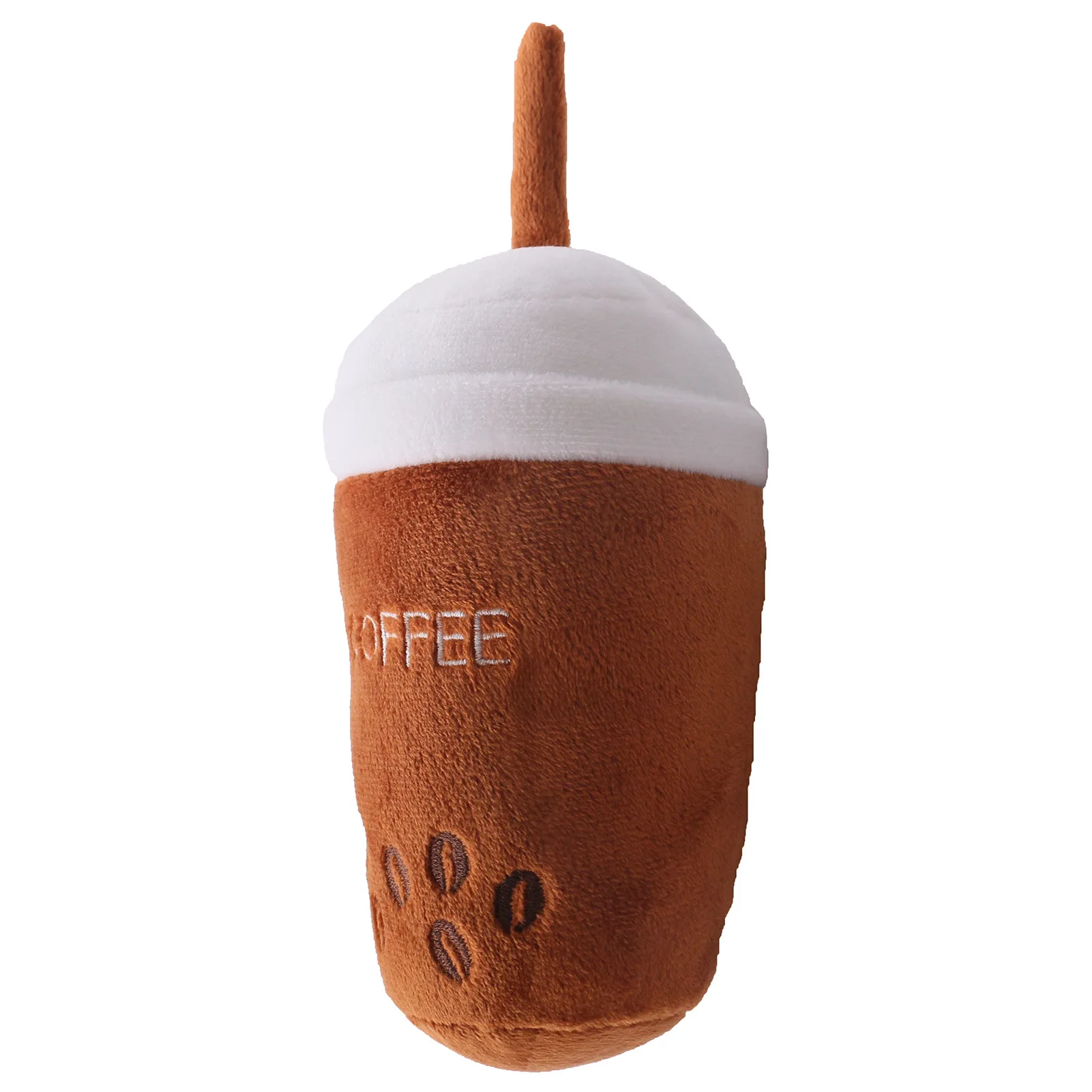 Juguete de peluche para perro, taza de café rellena de felpa para mascotas, juguetes para cachorros, juguetes chirriantes de lana - imagen 2