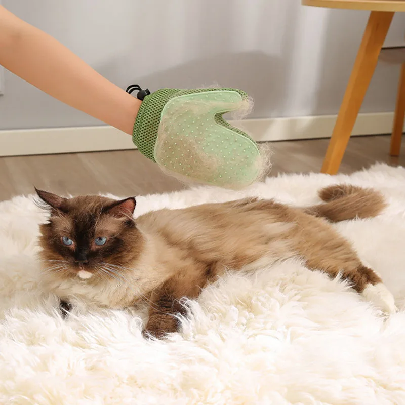 Guante de aseo para perros y gatos: elimina pelo, masaje sin arañar - imagen 2