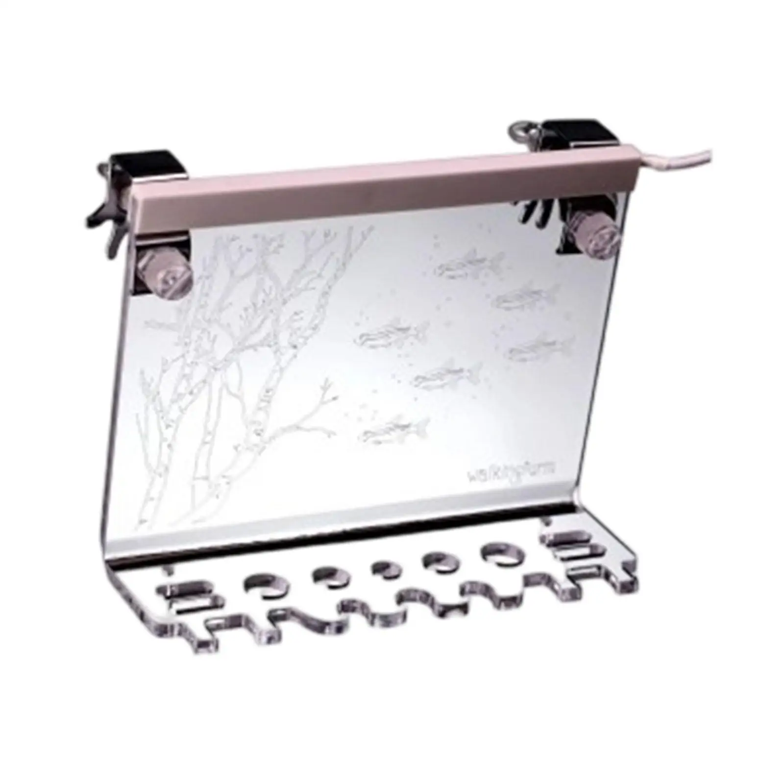 Estante de almacenamiento de herramientas para acuario, soporte acrílico montado en la pared con luz ajustable para acuarios y peceras - imagen 3