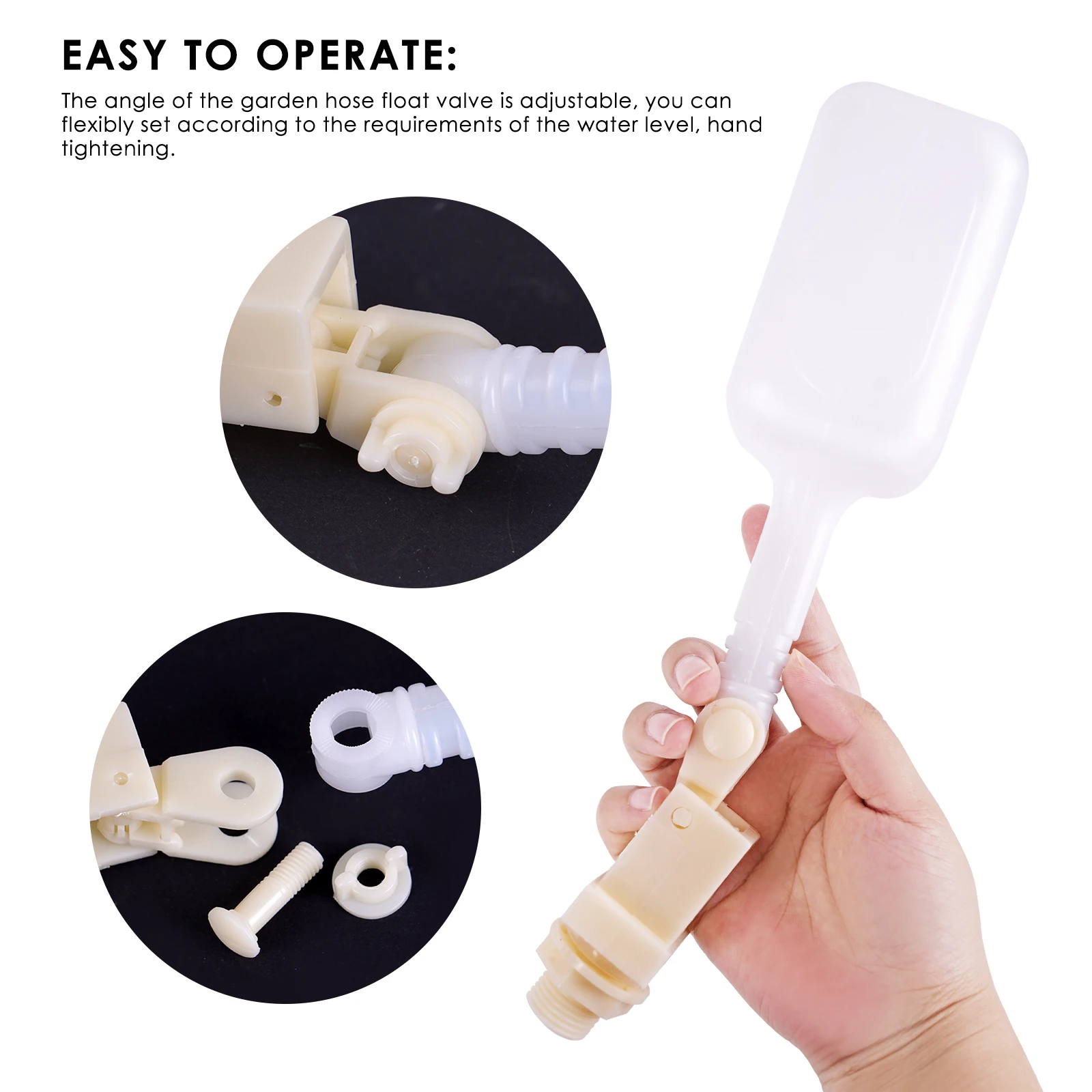 Válvula de bola de flotador de Control de agua automático, interruptor de Control de cuenco para beber, tanque de agua de torre, 1/2 pulgadas, granja, vaca, perro, nuevo - imagen 4