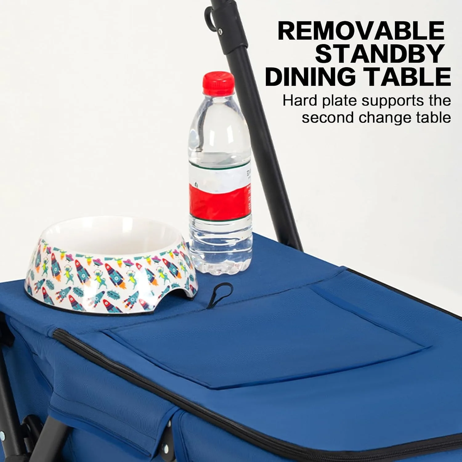 Cochecito para mascotas de 4 ruedas, carrito de paseo para perros y gatos, cochecito plegable para correr/perro, transporte para mascotas de malla transpirable para todas las estaciones - imagen 4