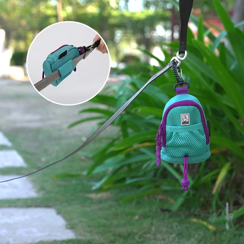 Winhyepet-bolsa para golosinas para perros, bolsas de adiestramiento para perros al aire libre, bolsas para aperitivos para mascotas, bolsa alimentadora de cintura multifuncional de recompensa, bolsa con cordón - imagen 4