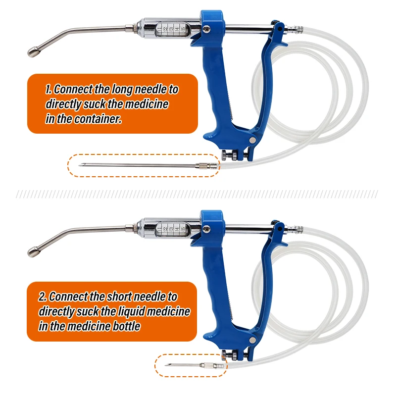 Dispositivo de dosificación continua veterinaria, pistola automática de medicamentos para ganado, cabras y cerdos, 5/10/20/30ml - imagen 3