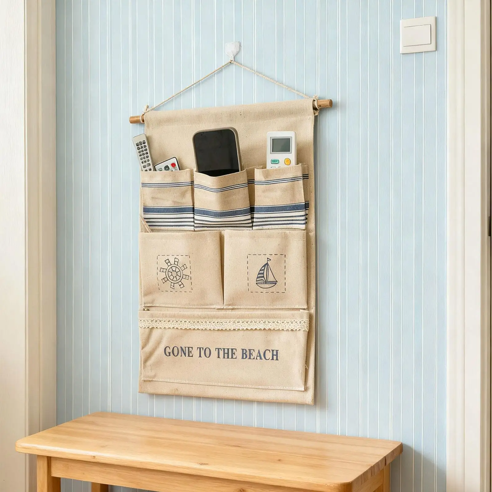 Organizador de almacenamiento montado en la pared para dormitorio, armario, artículos diversos, juguetes