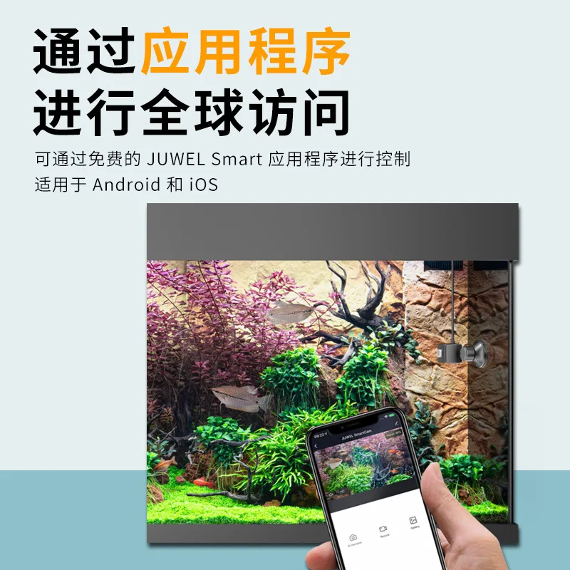 Cámara subacuática para pecera, Control remoto para teléfono móvil, cámara de vigilancia inteligente, equipo de monitoreo remoto inalámbrico - imagen 2