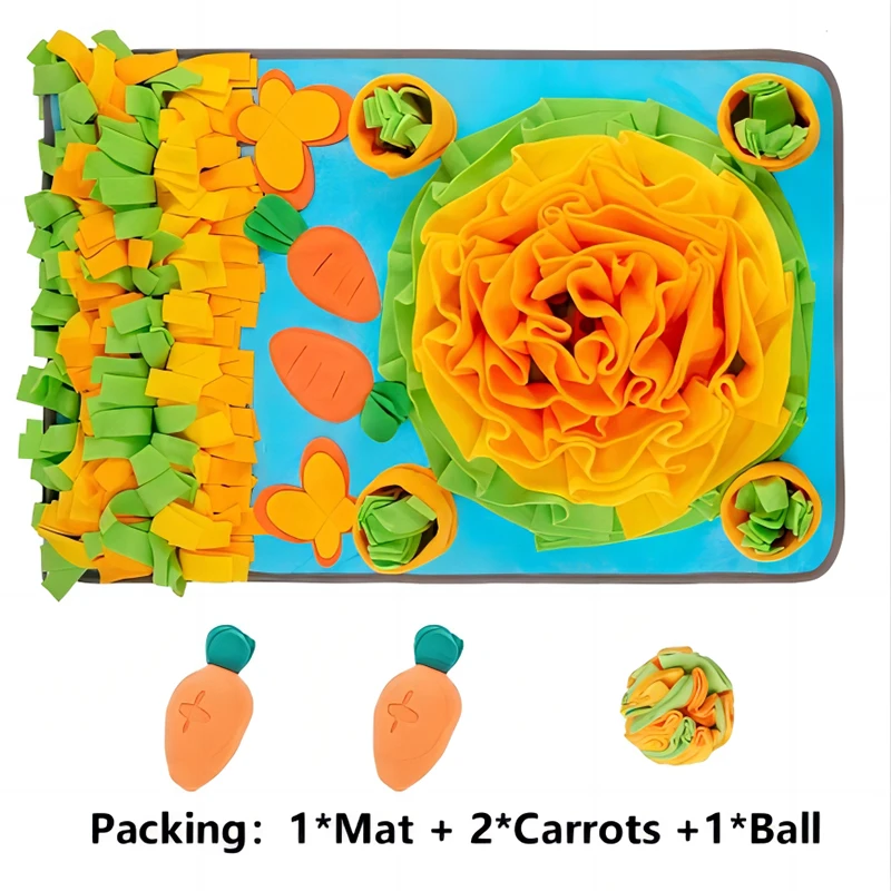 Alfombrilla de alimentación para mascotas grandes, juguete interactivo para perros, olfatear y tratar, promueve la estimulación, adecuado para todas las razas - imagen 4
