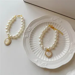 Collar de perlas para gatos y perros pequeños – diseño elegante