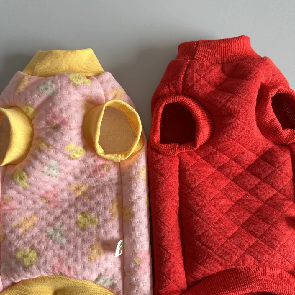 Abrigo de manga corta morado cálido para gato Sphynx Sudadera de algodón para gatitos perros Pijama de dibujos animados rosa suave para gatos Suministros para mascotas - imagen 4