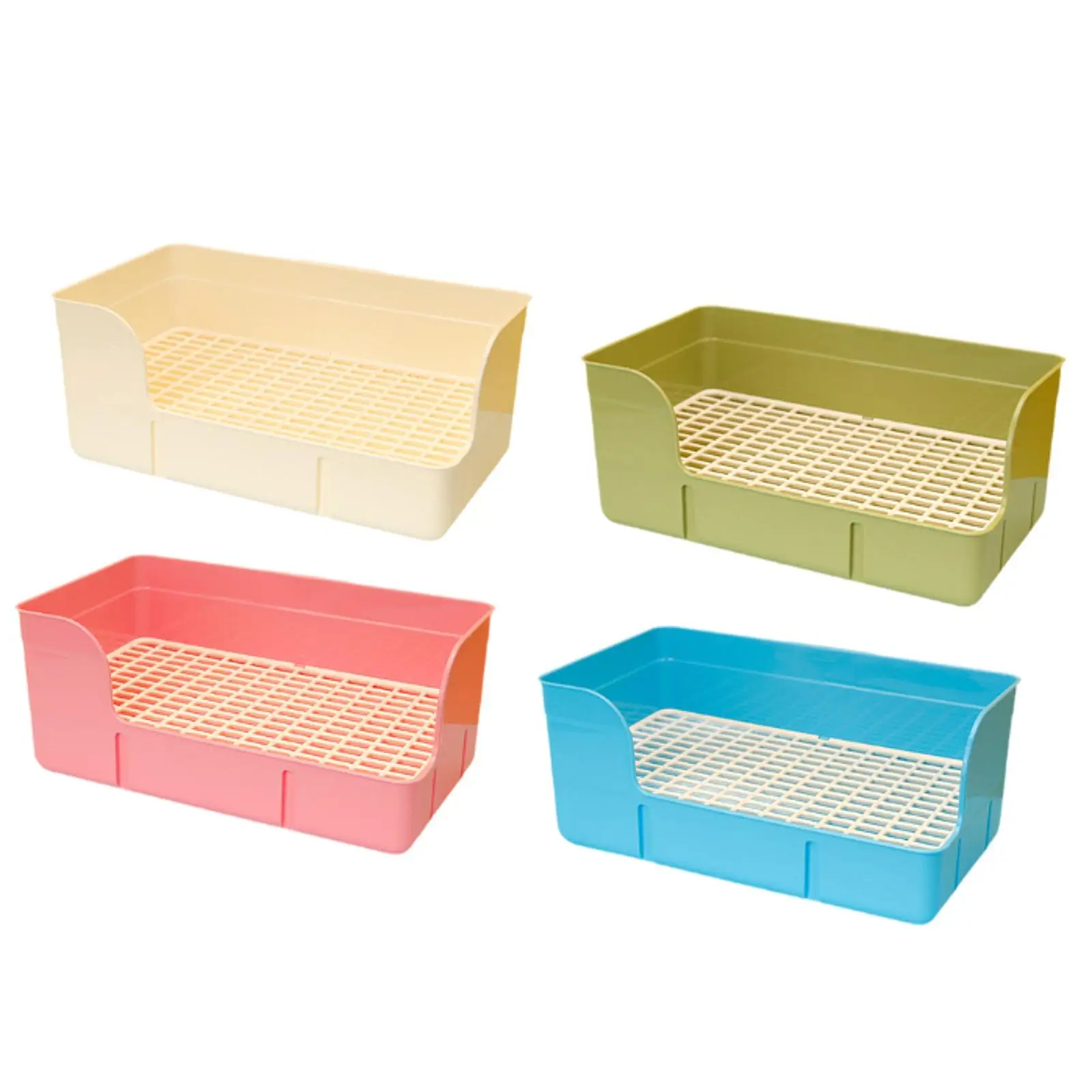Rabbit Litter for Cage Grid Litter Pan Corner Toilet Box Corner Pan for Ferrets Small Animals Cage Accessories Rabbit Litter for Cage Grid Litter Pan Corner Toilet Box Corner Pan for Ferrets Small Animals Cage Accessories