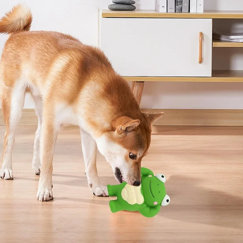 Juguetes de goma chirriantes para perros, juguete para masticar de látex para cachorros, juguete con sonido, pelota resistente a mordeduras, suministros para mascotas para perros pequeños, medianos y grandes - imagen 2