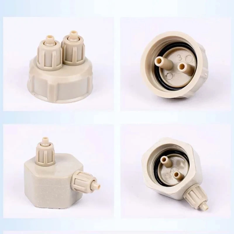 Sistema de válvula de tubo de CO2 para acuario, tapa de botella de Acuario, tanque de peces, planta viva, herramienta generadora de difusor de aire artesanal, 2 piezas - imagen 2