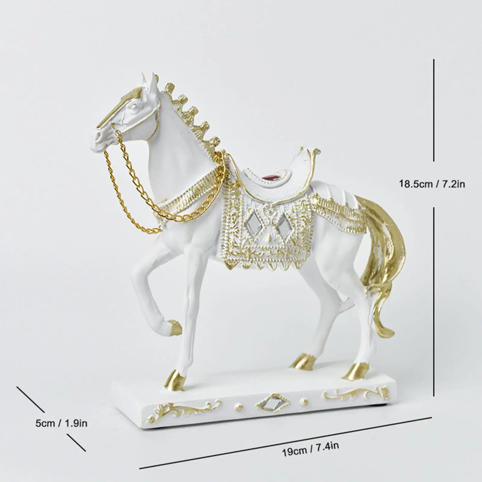 Horse Statue Desktop Figurine Creative Housewarming Gift Horse Ornament for Home Decor Office Furniture Animal Lovers Bookcase Horse Statue Desktop Figurine Creative Housewarming Gift Horse Ornament for Home Decor Office Furniture Animal Lovers Bookcase