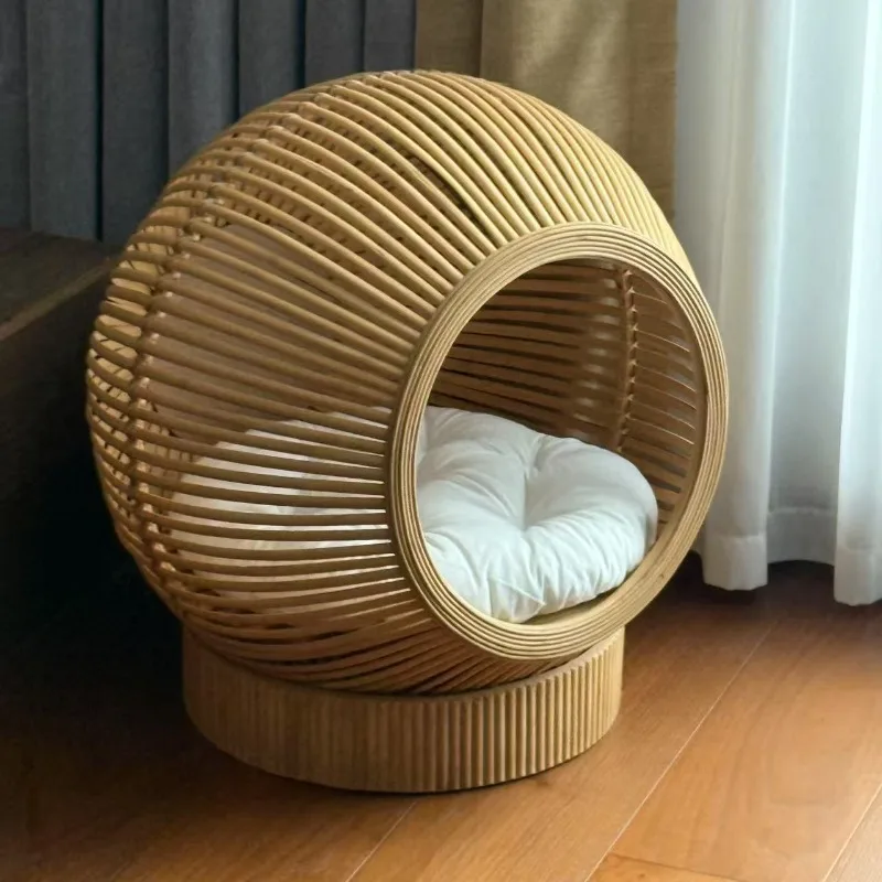 Cama hamaca de lujo para gatos tejida a mano, cómoda y transpirable - imagen 2