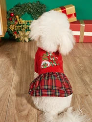Vestidos navidenos para perros y gatos - ropa de fiesta invernal