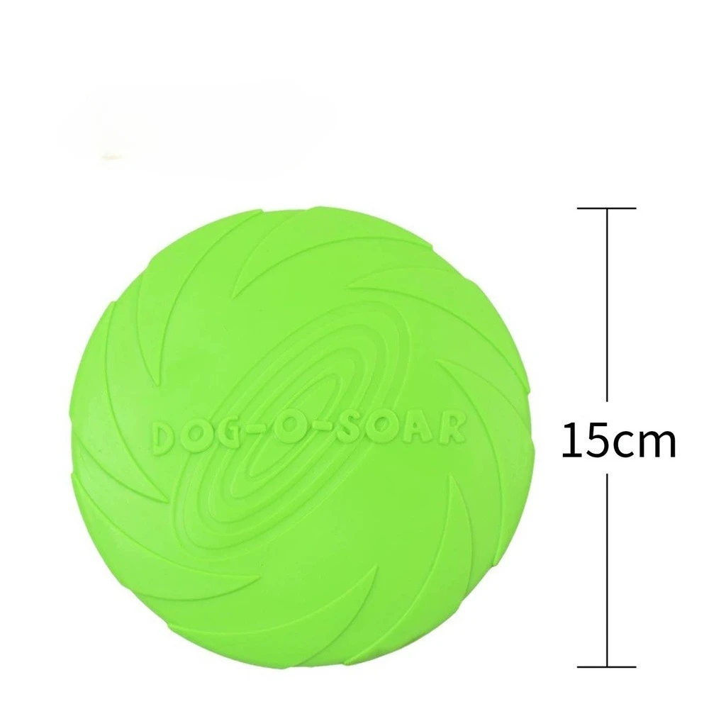 Disco volador para perro – Frisbee de goma resistente y flotante - imagen 2