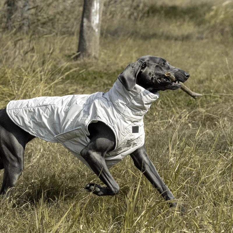 Ropa grande para perros a la moda, chaleco impermeable de invierno para perros, ropa cálida para mascotas, chaqueta para perros grandes, disfraz de Labrador Golden Retriever - imagen 2