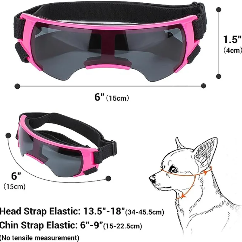 Gafas de sol anti-UV para mascotas, lentes a prueba de viento y lluvia para viajes al aire libre, suministros para mascotas, nuevo diseño - imagen 2