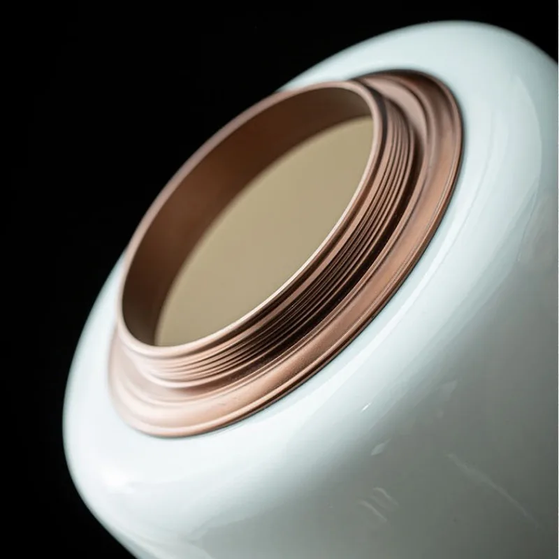 Urna de cerámica grande para mascotas, recuerdo de cremación de cenizas personalizado, ataúd funerario, almacenamiento de cenizas, suministros funerarios - imagen 4