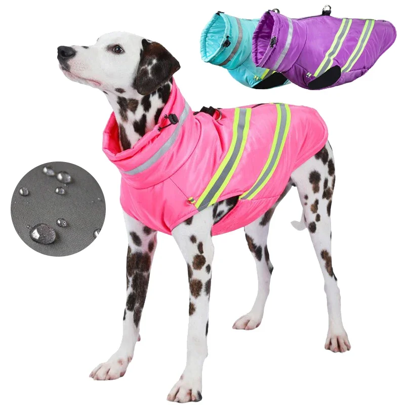 Chaqueta para perros pequeños y grandes, chaleco a prueba de viento para exteriores, abrigo para cachorros, ropa reflectante impermeable, disfraz de Bulldog Francés y Pug