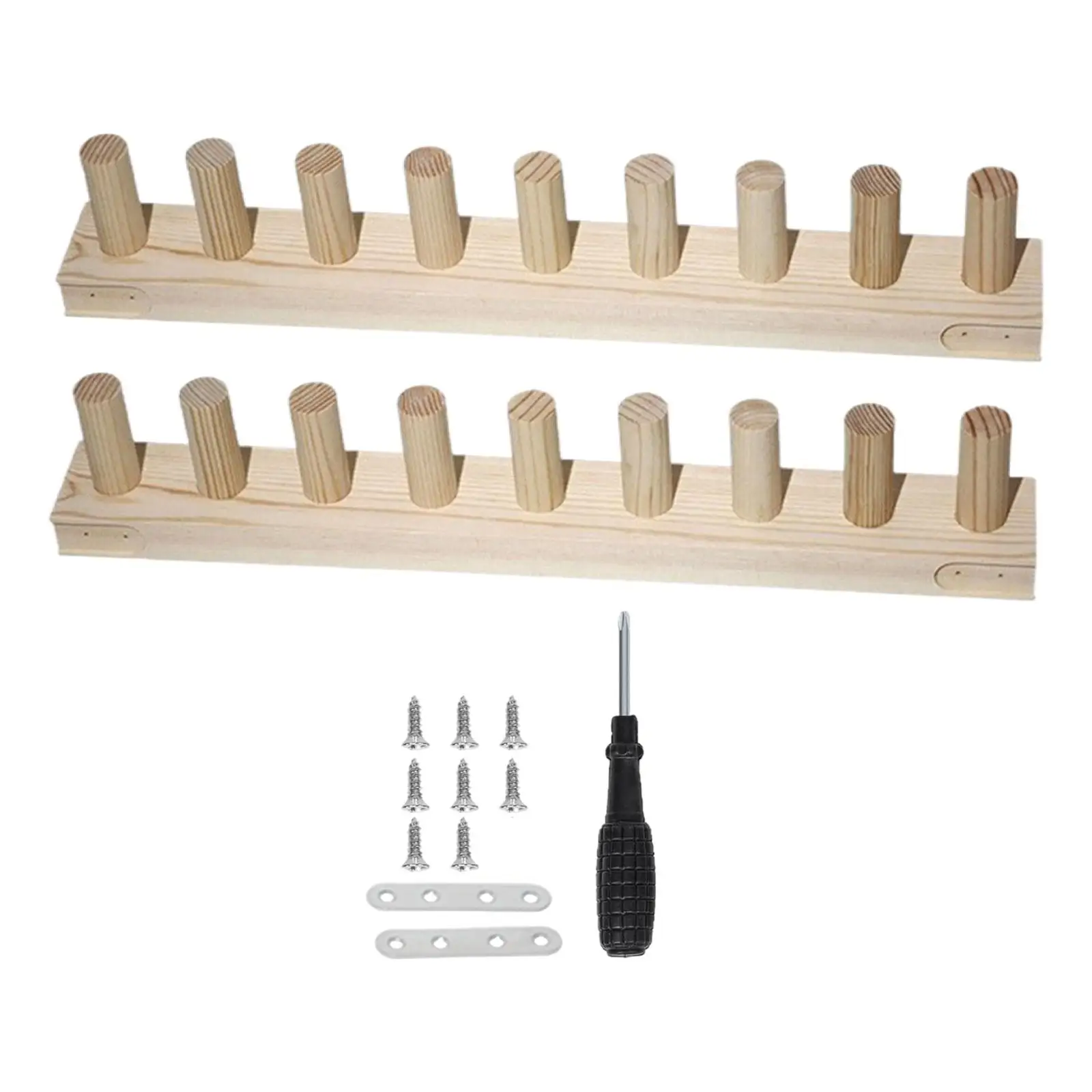 Chunky Yarn Weaving Loom Adjustable Wooden Frame Knitting Kit Portable Loom for Scarves Throws Blankets