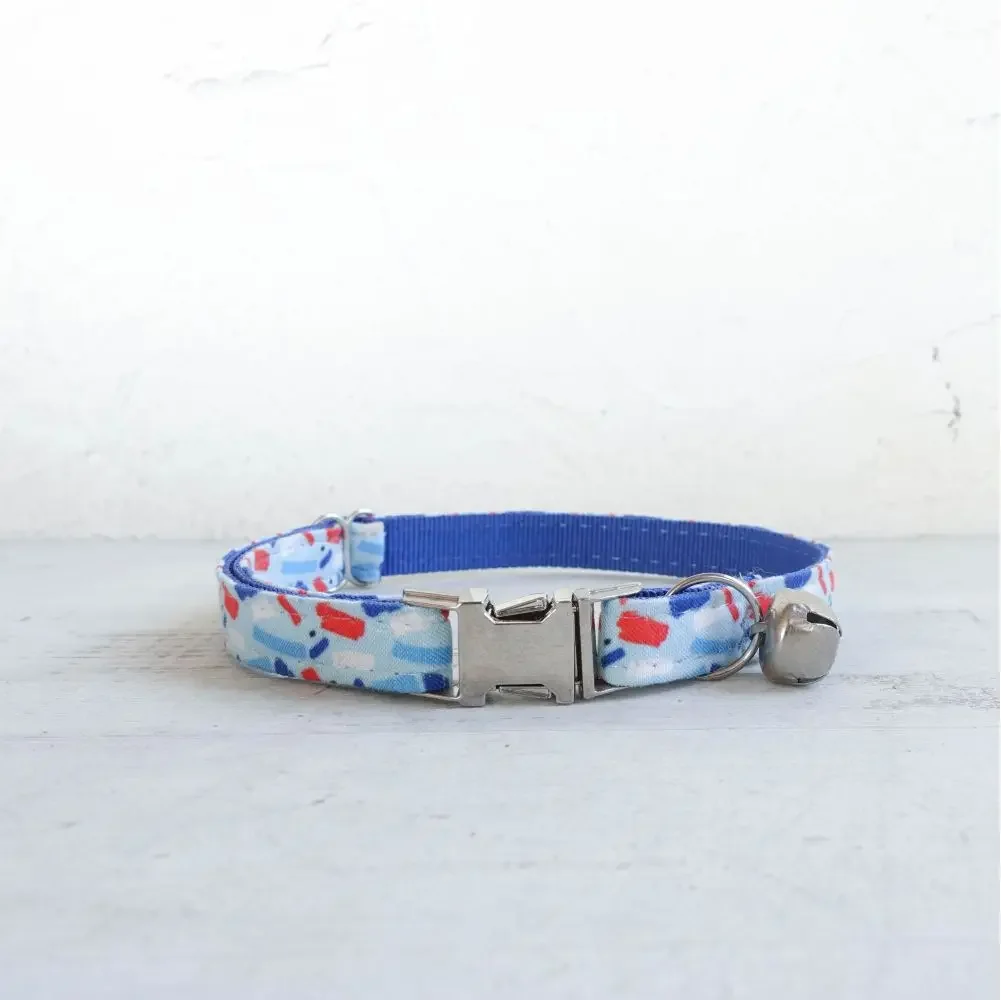 Collar de gato personalizado, contactos de nombre de identificación personalizados, hebilla de Metal, collares de gato de terciopelo de caramelo de dibujos animados ajustables con campana - imagen 2