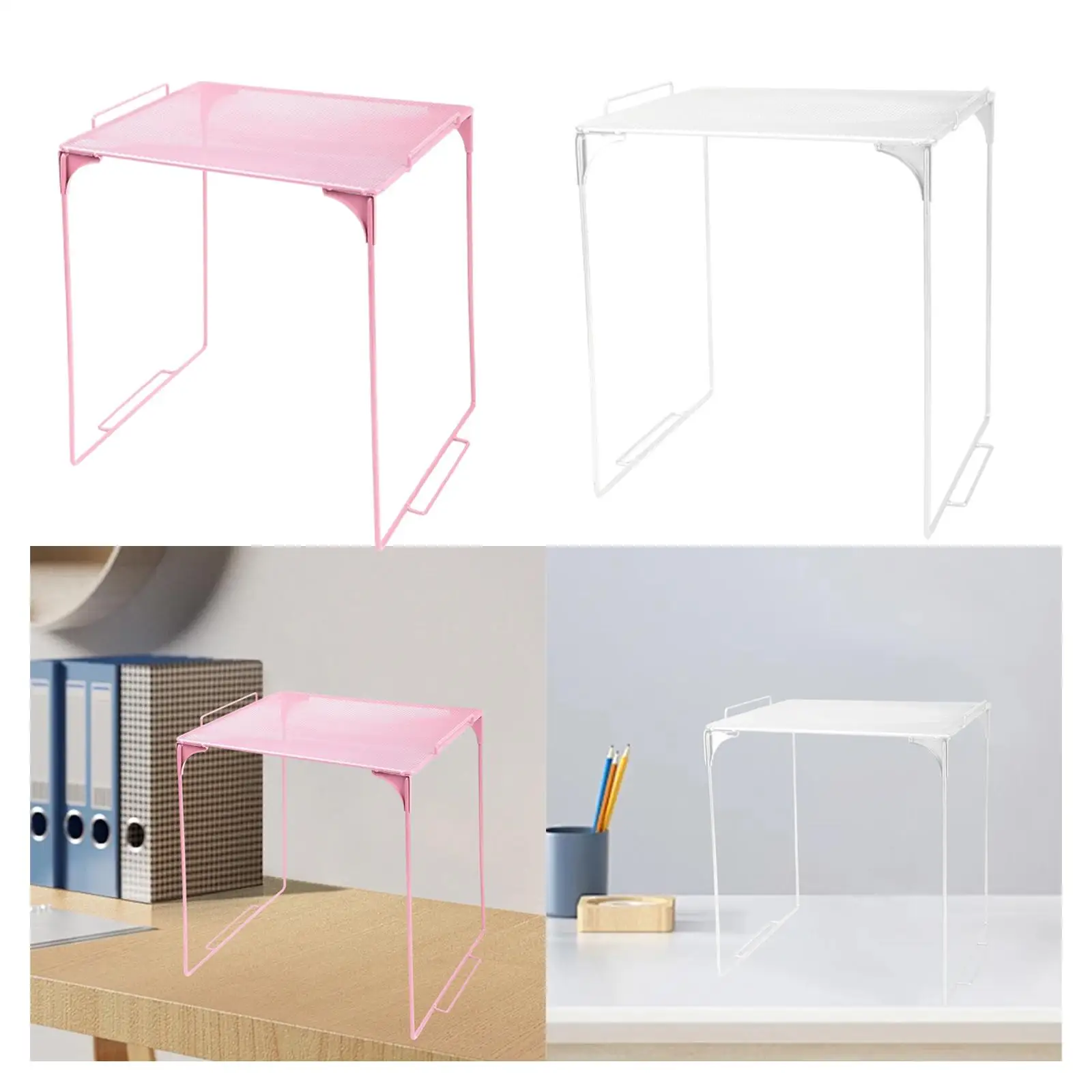 Estante para taquilla, ahorro de espacio, estante de almacenamiento plegable versátil, accesorios para gabinete, organización debajo del gabinete para garaje, escuela, gimnasio - imagen 4