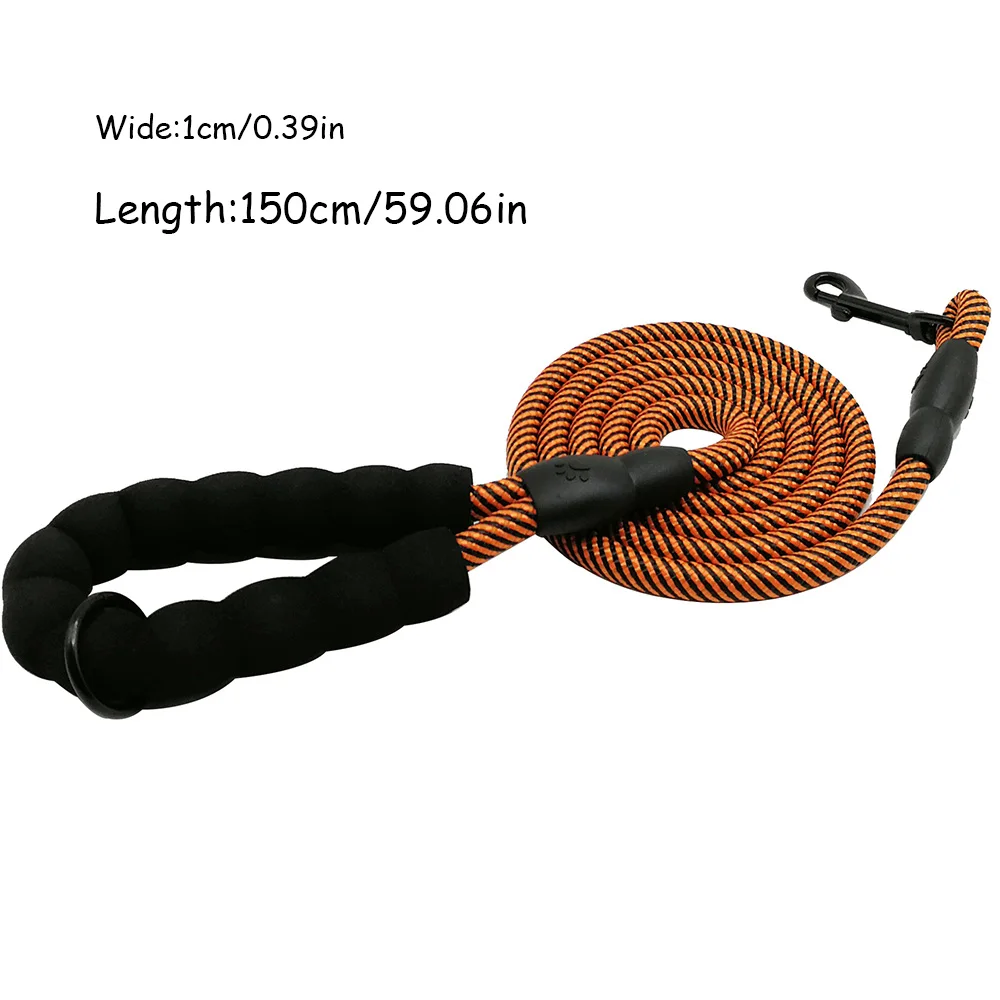 Correa para perros antiadherente: cadena para perros con agarre manual que no se atrecha para perros pequeños, medianos y grandes, correa duradera para mascotas para caminar, - imagen 5