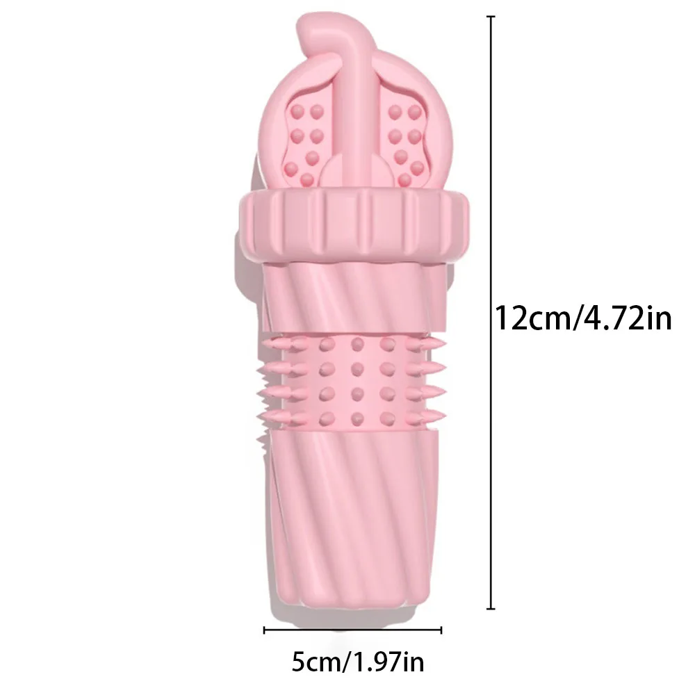 Juguete para perros con taza de coque para mascotas, juguete molar para masticar resistente a mordeduras para cachorros, perros pequeños y medianos, dentición duradera - imagen 5