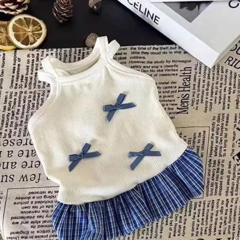 Falda con tirantes y lazo para mascotas, vestido de princesa para perros y gatos, vestido de princesa Yorkshire, ropa bonita para cachorros - imagen 3