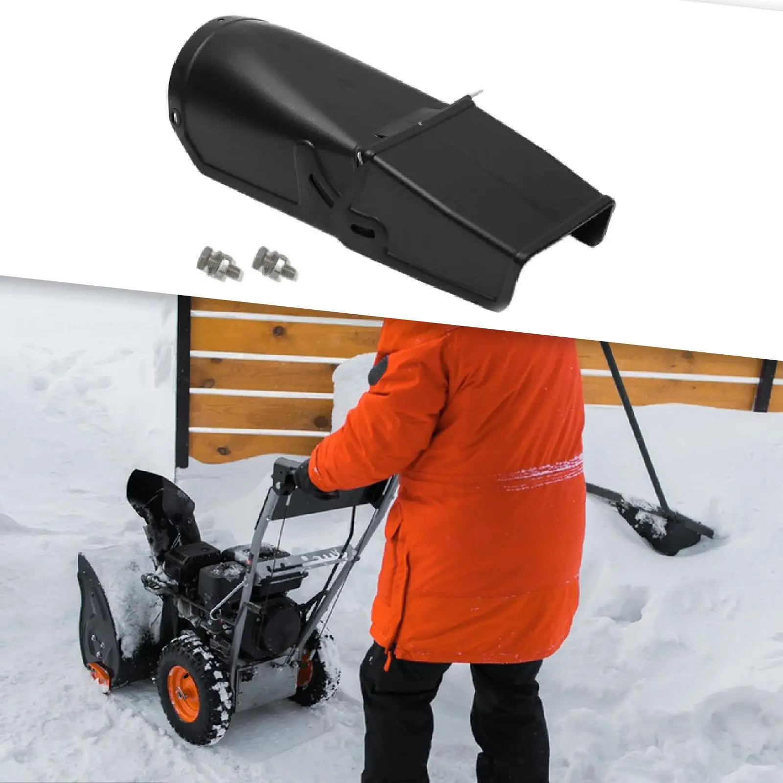 Conjunto de conducto de nieve, giratorio de conducto ligero y resistente, gusano de fácil instalación para 536884561 C950-52005-0 307672 76221 585195MA - imagen 5