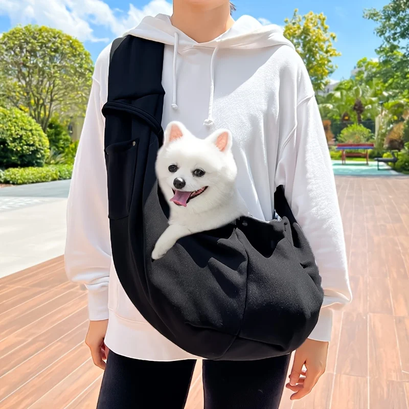 Bolsa de transporte para mascotas al aire libre, bolso de hombro portátil, bolsa para caminar para gatos, bolsa de transporte de viaje para perros pequeños y gatos, suministros para mascotas de 7,5 kg - imagen 3