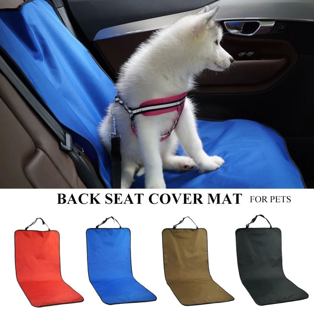 Cubierta impermeable para asiento trasero de coche, alfombrilla protectora para mascotas, accesorios de viaje de seguridad trasera para gato, perro, portador de mascotas, alfombrilla para asiento trasero de coche