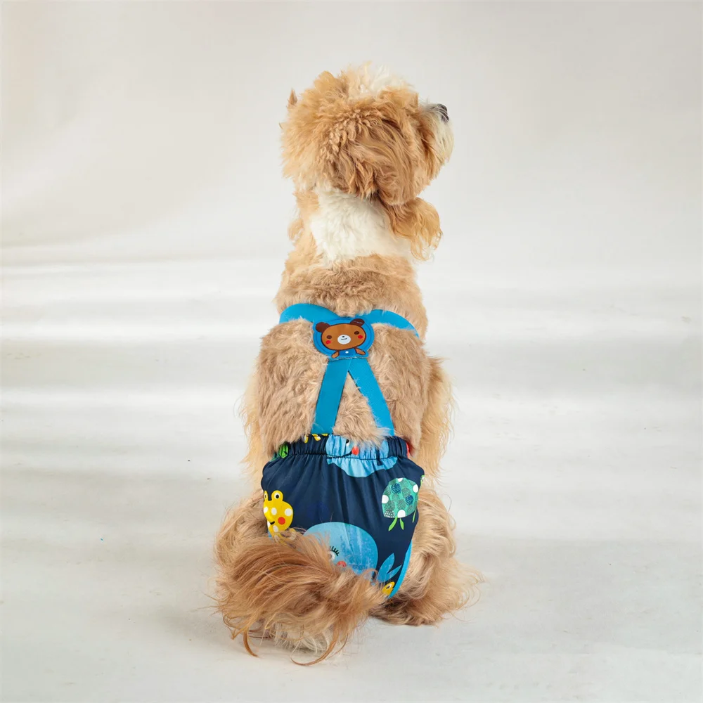 Pantalones fisiológicos Unisex para mascotas, ropa interior para niñas, pañales para perros, calzoncillos con correa, bragas sanitarias femeninas, pantalones cortos para perros, suministros para mascotas - imagen 5