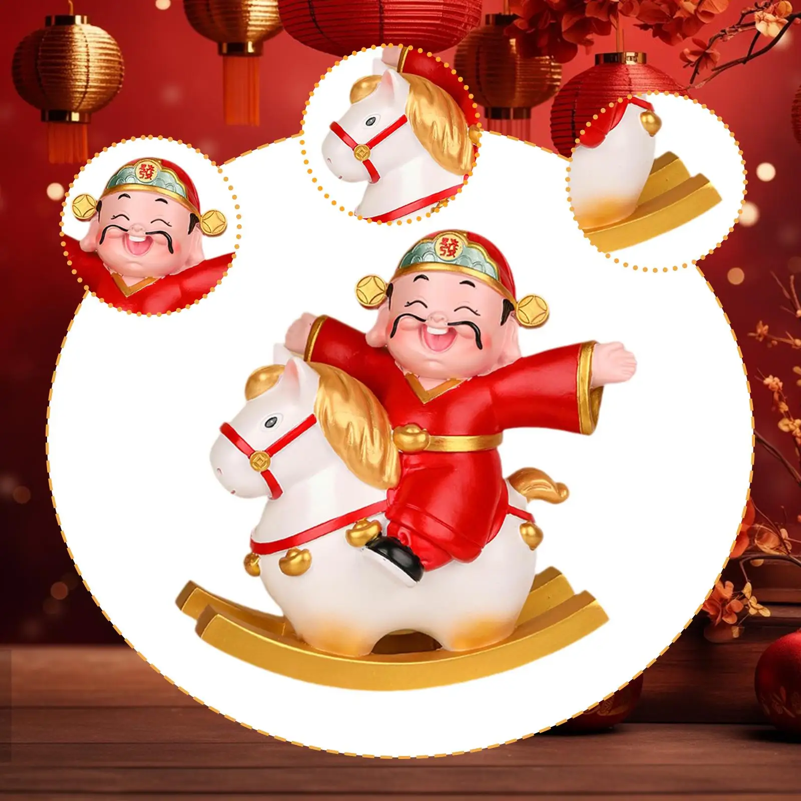 Horse Figurine Collectible Stable Miniature Unique Horse Statue Ornaments Table Sculpture for Bedroom Party Supplies Decroration