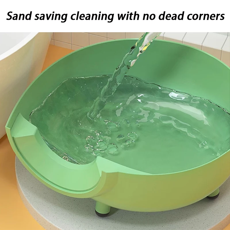 Caja de arena para gatos completamente cerrada, tamaño Extra grande, antisalpicaduras de arena, arenero de entrenamiento, inodoro para gatos, productos para mascotas - imagen 5