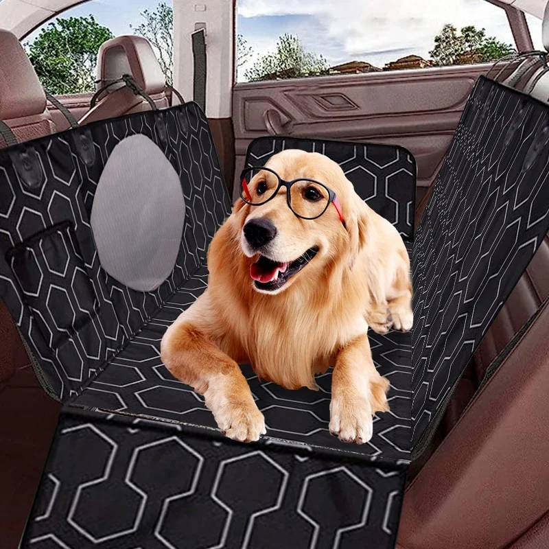 Funda impermeable para asiento de coche para perros, colchones para transporte de mascotas, portador de cachorros, estera protectora para asiento trasero de coche, hamaca para perros pequeños y grandes - imagen 2