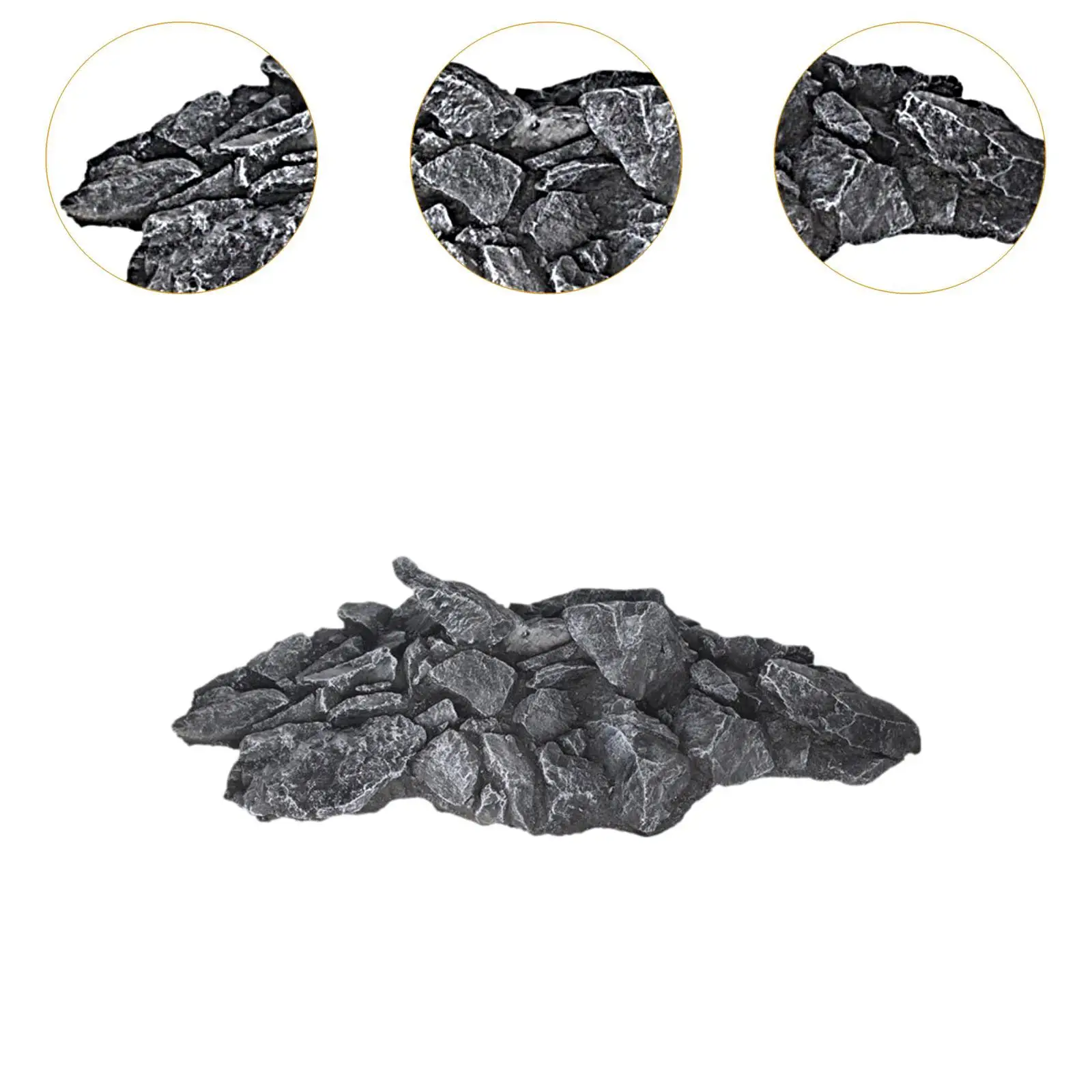 Adorno de roca Artificial de Material PU, realista, altamente simulación, decorativo, ligero para configuración de terrarios, multiusos - imagen 5