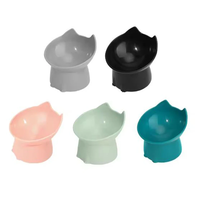 Cuenco elevado antivuelco para gatos y perros con protección de cuello - imagen 4